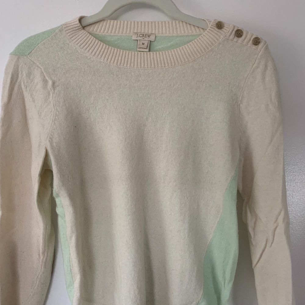 J. Crew Two-Toned Crewneck Sweater